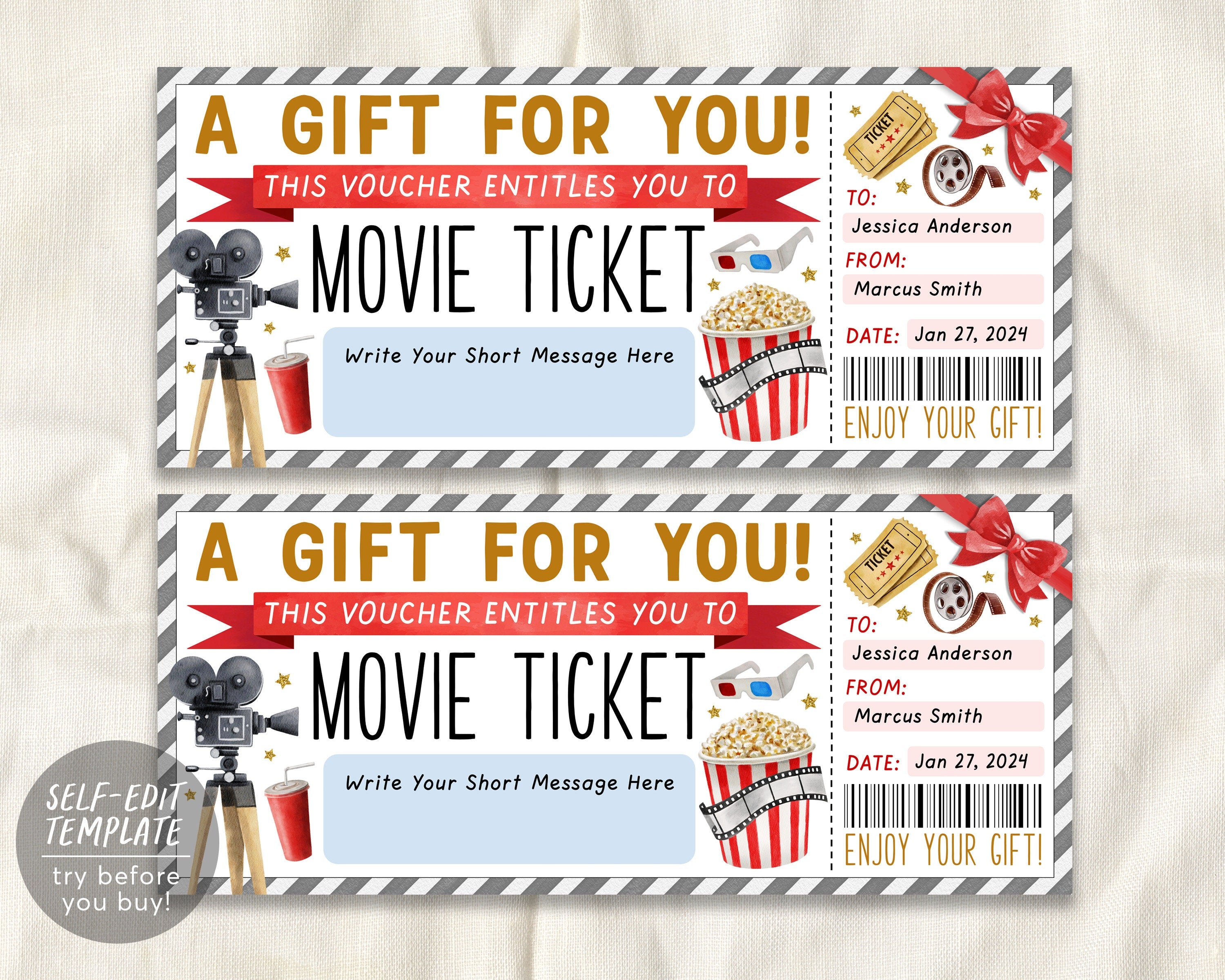 Free Printable Movie Ticket Invitations 40+ Free And Customizable
