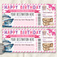 Cruise Boarding Pass Ticket Editable Template