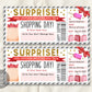 Shopping Spree Gift Certificate Editable Template