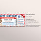 Baseball Game Gift Ticket Editable Template, Birthday Surprise Ticket To Baseball Sports Game Ticket, Voucher Gift Certificate Coupon DIY