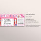 Skiing Lessons Voucher Gift Voucher Editable Template, Birthday Surprise Ski Training Gift Certificate, Skiing Trip Vacation Coupon For Her