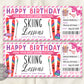 Skiing Lessons Voucher Gift Voucher Editable Template