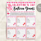 Valentine&#39;s Day Balloon Gram Flyer Editable Template
