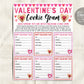 Valentine&#39;s Day Cookie Gram Flyer Editable Template