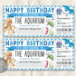 Aquarium Trip Ticket Editable Template