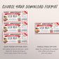 Sushi Night Ticket Voucher Editable Template, Anniversary Surprise Sushi Date Night Coupon, Japanese Restaurant Omakase Gift Certificate