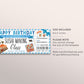 Sushi Making Class Ticket Voucher Editable Template, Birthday Surprise Japanese Cuisine Food Cooking Coupon, Cooking Lessons Certificate