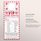 Valentine's Day VIP Room Service Door Hanger Editable Template, Valentine Teacher And Staff Appreciation Week School PTA PTO Thank You