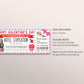 Valentines Day Hotel Staycation Voucher Editable Template, Anniversary Surprise Hotel Reservation, Getaway Hotel Ticket Gift Certificate