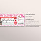 Valentines Day Staycation Voucher Editable Template, Surprise Weekend Getaway Hotel Ticket Gift Certificate Reveal, Hotel Reservation