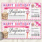 Birthday Staycation Voucher Editable Template