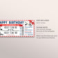 Hockey Game Gift Ticket Editable Template, Birthday Surprise Sports Game Voucher, Hockey Lover Gift Certificate Arena Stadium Printable