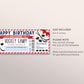 Hockey Camp Gift Ticket Editable Template, Birthday Surprise Training Camp Sports Game Voucher Skills Clinic Coupon Certificate Hockey Lover