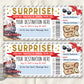 Train Ticket Boarding Pass Editable Template