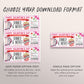Valentines Day Dinner and Movie Voucher Editable Template, Surprise Date Night Restaurant Gift Certificate Reveal For Girlfriend Boyfriend