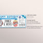 Dinner and Movie Gift Voucher Editable Template, Birthday Surprise Restaurant Gift Certificate Reveal For Him, Best Friends Fun Night Coupon