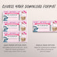 Mothers Day Cruise Boarding Pass Ticket Editable Template, Surprise Cruise Ship Gift Voucher For Mom, Vacation Travel Ticket Trip Reveal