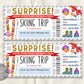 Ski Pass Gift Certificate Editable Template