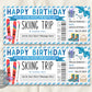 Ski Pass Gift Certificate Editable Template