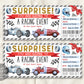 Car Race Ticket Gift Certificate Editable Template