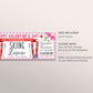 Valentines Day Skiing Lessons Voucher Gift Voucher Editable Template, Anniversary Surprise Ski Training Gift Certificate Skiing Trip Coupon