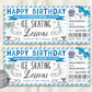 Ice Skating Lessons Gift Certificate Editable Template
