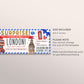 London Gift Ticket Boarding Pass Editable Template, Surprise Travel Vacation Plane Ticket Certificate, England Holiday Trip Reveal Printable