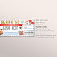 Sushi Night Ticket Voucher Editable Template, Surprise Sushi Date Night Coupon, Japanese Restaurant Dinner Date Omakase Gift Certificate
