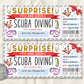 Scuba Diving Ticket Editable Template