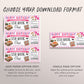 Sushi Making Class Ticket Voucher Editable Template, Birthday Surprise Japanese Cuisine Food Cooking Coupon, Cooking Lessons Certificate