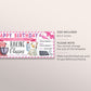 Baking Classes Gift Certificate Ticket Editable Template, Birthday Surprise Cake Baking Lessons Experience, Cake Decoration Gift Voucher