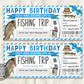 Birthday Fishing Trip Ticket Editable Template