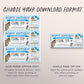 Fishing Trip Ticket Editable Template, Birthday Surprise Fishing Trip Reveal Gift Certificate, Fishing Experience Day Trip Voucher Coupon