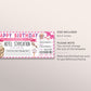 Birthday Hotel Staycation Voucher Editable Template, Surprise Hotel Reservation, Holiday Weekend Getaway Hotel Ticket Gift Certificate