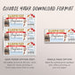 Surprise Staycation Voucher Editable Template, Weekend Getaway Hotel Ticket Gift Certificate Reveal, Hotel Reservation For Any Occasion