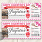 Valentines Day Staycation Voucher Editable Template