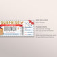 Brunch Coupon Ticket Editable Template, Surprise Lunch Luncheon Gift Certificate, Breakfast Pancakes Gift Voucher Printable, Any Occasion