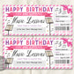 Birthday Music Lessons Gift Certificate Editable Template