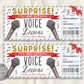 Voice Lessons Gift Certificate Editable Template