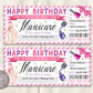 Manicure Ticket Editable Template
