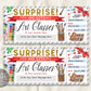 Art Class Gift Certificate Editable Template