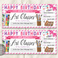 Birthday Art Class Gift Certificate Editable Template