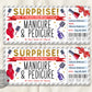 Mani Pedi Ticket Editable Template
