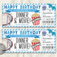 Birthday Dinner and Movie Gift Voucher Editable Template