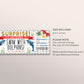 Swim With Dolphins Ticket Editable Template, Surprise Dolphin Watching Experience Voucher Day Trip Gift Certificate Coupon, Any Occasion