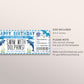 Swim With Dolphins Ticket Editable Template, Birthday Surprise Dolphin Watching Experience Voucher, Cruise Day Trip Gift Certificate Coupon