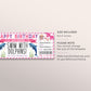 Swim With Dolphins Ticket Editable Template, Birthday Surprise Dolphin Watching Experience Voucher, Cruise Day Trip Gift Certificate Coupon
