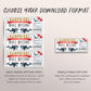 Whale Watching Trip Ticket Editable Template, Surprise Whale Watching Boat Cruise Day Trip Voucher Gift Certificate Coupon, Any Occasion