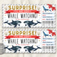 Whale Watching Trip Ticket Editable Template