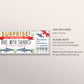 Dive With Sharks Ticket Editable Template, Surprise Cage Diving Experience Voucher Scuba Diving Trip Gift Certificate Coupon, Any Occasion